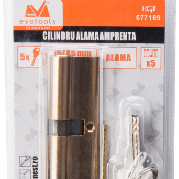 Cilindru Alama Amprenta ETS / L[mm]: 90; Tip: Centrat; D[mm]: 45+45; C: Alama